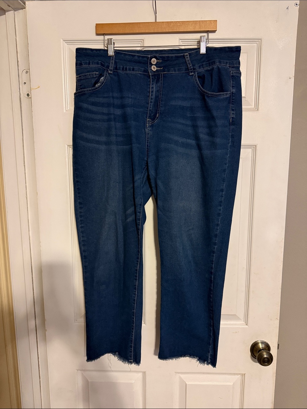 Dark Blue Women's High-Rise Stretch Jeans